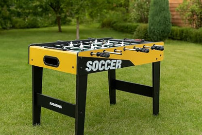 Full Size Professional Foosball Table - With 2 Mini Balls - Score Marker - For Adults, Boys & Girls Ages 3+ - Wooden Soccer Game Table - Solid & Sturdy