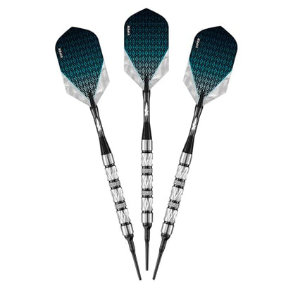 Viper Diamond 90% Tungsten Soft Tip Dart Set Black Rings 16 Grams