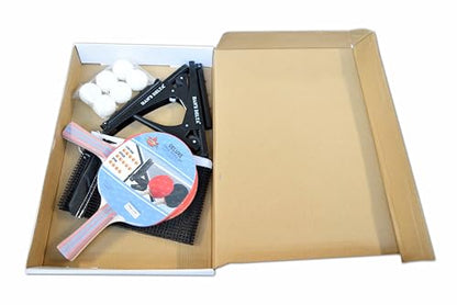 HAN'S DELTA Ping Pong Paddle Sets - 2 or 4 Player Table Tennis Paddles, Pingpong Balls & Net - Table Tennis Equipment & Ping Pong Accessories - style: Deluxe Set (2 Paddles+6 Balls+Heavy Duty Net&Post)