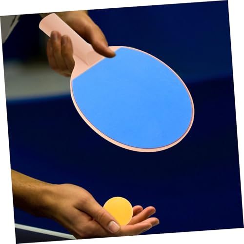 Outdoor Table Tennis Bat Kit with Ergonomic Long Handles and Elastic Pong Balls Paddle Rackets for Recreational and Competitive Outdoor Play