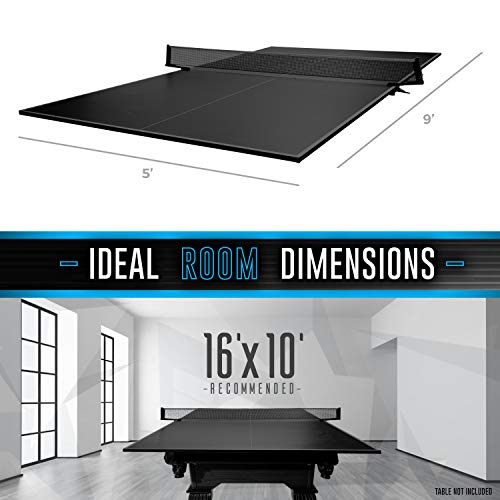 Franklin Sports Table Tennis Tables - Optima Table Tennis Tables - Indoor + Outdoor Tables - Official Size Conversion Tops - Mid-Size Tables for Kids - style: Conversion Top