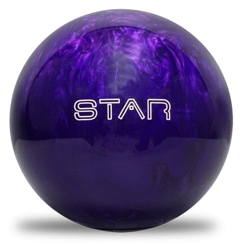 ELITE Star Polyester Bowling Ball - Customizable with Basic Drilling & Engraving Options - Great for Spare Shooting, League, Straight Bowlers - Beginner Entry Level - color: Purple Pearl, size: 14 lbs