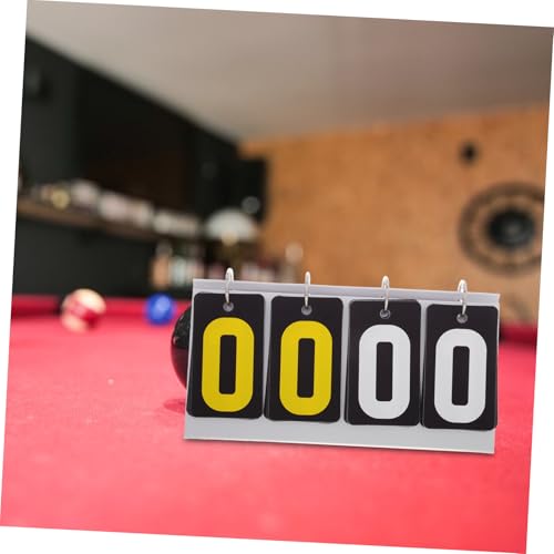 Hemoton Portable Sports Scoreboard Tabletop Flipper for Game Night Softball Tennis