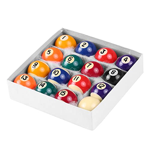 Rulbelok 16Pcs/Pack Pool Ball Polyester Resin 25MM/32MM/38MM Children Billiards Table Set Kid Pool Ball Complete Set Billiard Set Pool Ball Replacement Kids Billiards Cue Pool