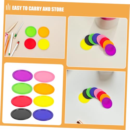 UPKOCH 8pcs Heavy Duty Air Hockey Pucks Replacement Set Accessories for Home and Professional Table Games for Boy Girl and Adults