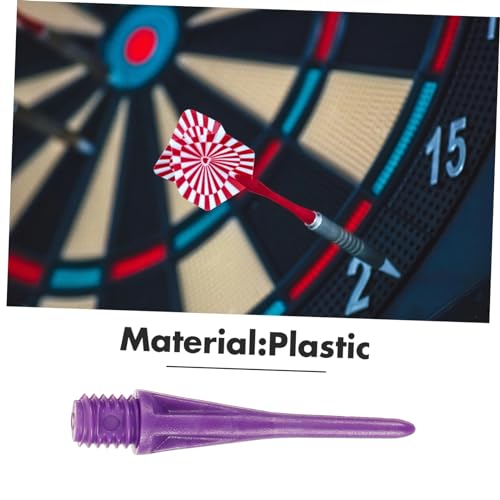 POPETPOP Soft Head Soft Tip Supplies Replacement Soft Tip Flights with Accessories Point Wear-Resistant Tips Soft - color: Purple