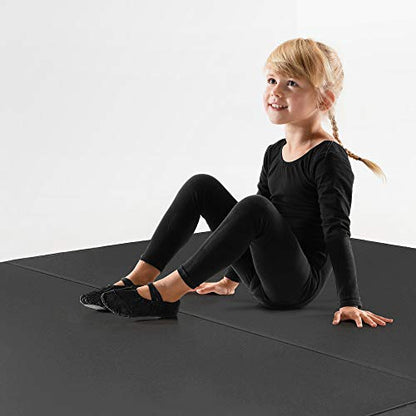We Sell Mats Bifolding Gymnastics Crash Landing Mat Pad, Safety for Tumbling, Back Handspring Training and Cheerleading - color: Black, size: 4 ft x 8 ft x 4 Inch