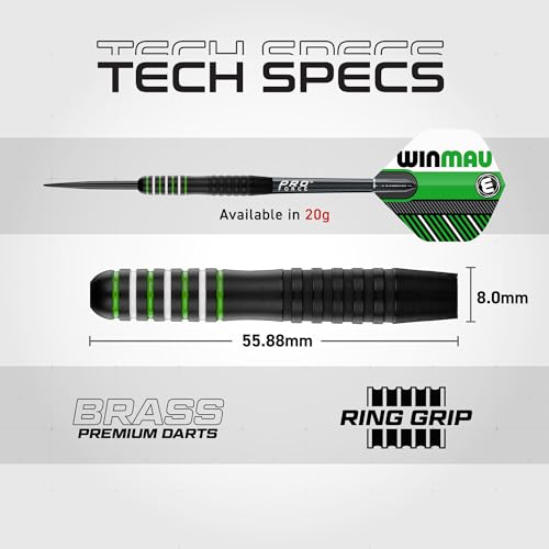 Winmau Masters Pro Dartboard - PDC Tournament Dart Board with High-Density Sisal & Ultra-Thin Wire System - Available as Board Set or Cabinet Set with Steel Tip Darts - style: Dartboard and Cabinet