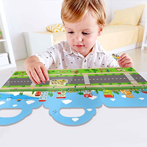 RUSON Reusable Sticker Book for Kids, 2 Sets Educational Learning Toys Travel Stickers Activity Books for Toddler Girls Boys Age 3+ Birthday Gifts - Vehicle & Dinosaur - style: Vehicle + Dinosaur