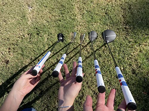 Fingerprints Junior Golf Club Set - Perfect for Junior Golfers - Left-Handed & Right-Handed Options - Complete Set in Multiple Sizes with Driver, Hybrid, 7i, PW, Putter & Stylish Stand Bag - size: Golf Club Set for 38"-45" tall