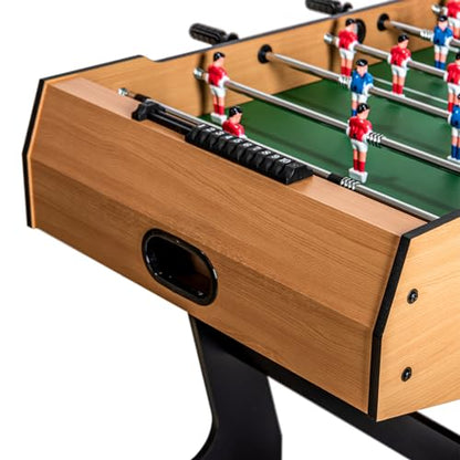 HLC 47.5" Foosball Table, Foldable Foosball Table Football Soccer Indoor Game Table, Kids Family Play Sports Fun