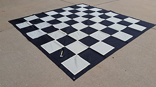 Giant Outdoor Chess Set with 25" King + Free Nylon Fabric Mat
