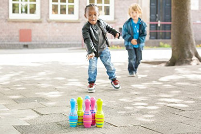 BS Toys Skittles Junior Wooden Bowling Game for Kids Ages 3 & Up