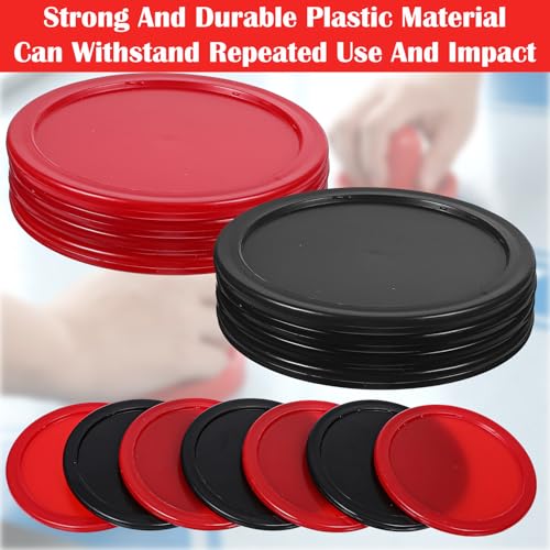 TIESOME 2.5 Inch Hockey Pucks, 8Pcs Professional Air Hockey Pucks for Air Hockey Table Compatible with Standard Pushers and Goals Hockeys Replacement Puck Parts Set Game Tables Accessories