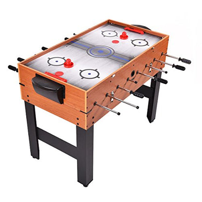 New 48" 3-in-1 Multi Combo Game Table Foosball Soccer Billiards Pool Hockey for Kids