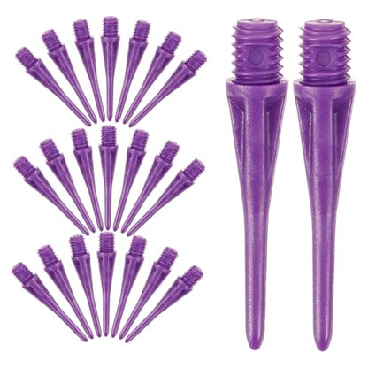 Happyyami Soft Head Soft Tip Parts Accessories Points with Supplies Soft Tip Flights Soft Needles Soft Tip - color: Purple