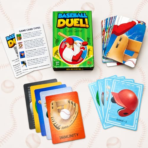 Card Game – Fast-Paced Puzzle & Strategy Baseball Game for Kids, Teens & Adults | 2–4 Players or Team Play | Ages 7+ | Little League to MLB-Inspired Sports Family Game Night Fun