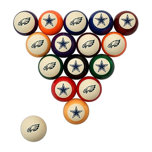 Imperial Philadelphia Eagles vs. Dallas Cowboys Rivalry Retro Billiard Ball Set
