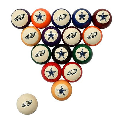Imperial Philadelphia Eagles vs. Dallas Cowboys Rivalry Retro Billiard Ball Set