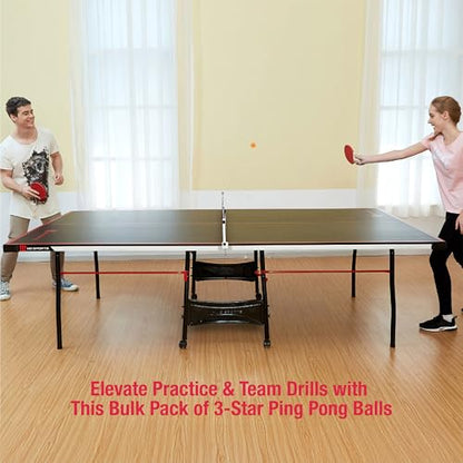MD Sports Table Tennis Tables Multiple Styles Ping Pong Tables, Foldable for Easy Storage with Nets Included, Perfect for Family Game Rooms | Multiple Styles - style: Ping Pong Balls Bulk Pack