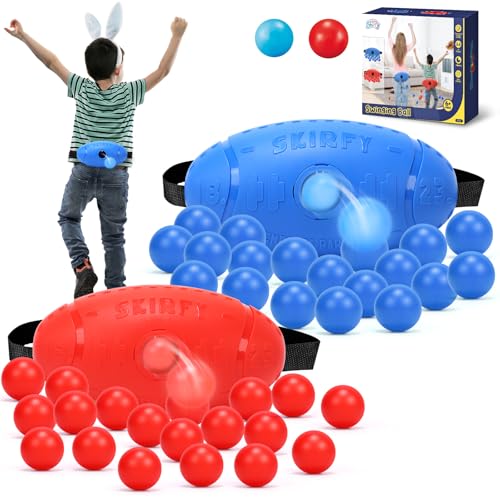 Skirfy Party Shaking Swing Balls Game Set for Kids Adults,Backyard Family Toy with 40 Balls, Birthday Games Outdoors Indoors Bachelorette Party Games for Boys and Girls Age 5 6 7 8 9+ - color: Red&blue
