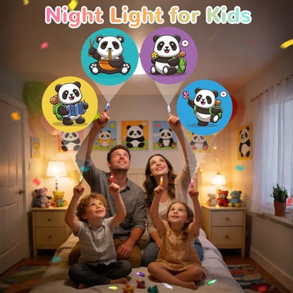 36 Pack Panda Party Favors LED Finger Lights, Glow in The Dark Panda Animal Birthday Party Gifts for Kids, Goodie Bag Stuffers Classroom Treasure Box Prizes - style: Panda