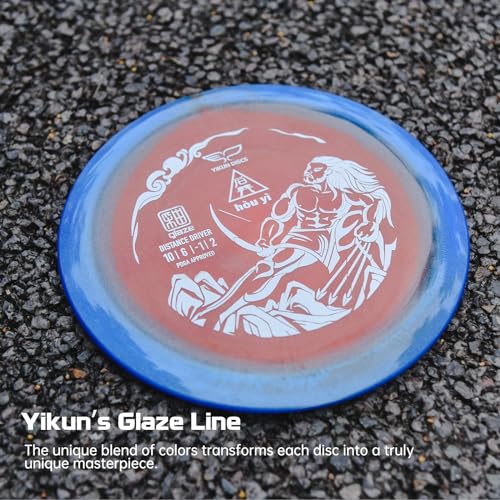 yikundiscs PDGA Approved HOU YI Crystal Scented Distance Driver Golf Disc, 170-176g Tournament Weight, Natural Osmanthus Fragrance, High Glide All-Around Distance Disc for All Skill Levels - color: Blue