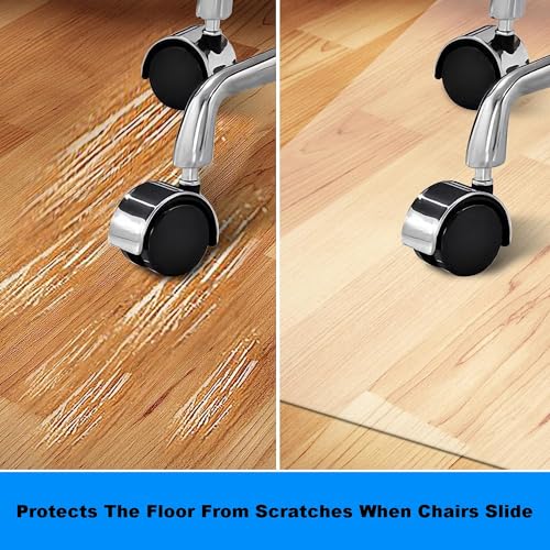 Transparent Hard Wood Tile Floor Mats, Table Protector for Carpeted Floors, Waterproof 16x39 24x51 27.5x55 31.5x63 35x71 in Slip Resistant (Size : 20x27.6in) - size: 20x27.6in