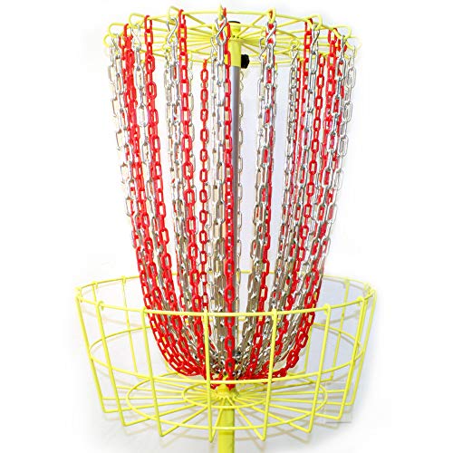 Disc Store Disc Golf Basket Chain - Plastic Chain for Frisbee Golf Baskets, Light Weight and Highly Visible Target Chain Accessory for Disc Games, Approximately 28 inches - color: Red