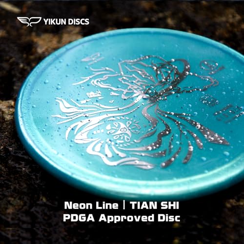 Yikun Midrange Disc Golf Discs|Pro Worlds 2025 Limited Edition|Overstable Mid-Range Discs Golf 170-176g| Technical Approach Disc for Wooded Courses in Premium Plastic - color: blue