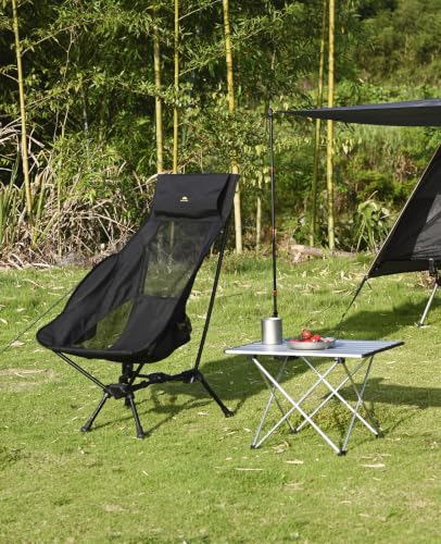 iClimb Ultralight Compact Camping Folding Table with Carry Bag (Green - L) - color: Green, size: Large