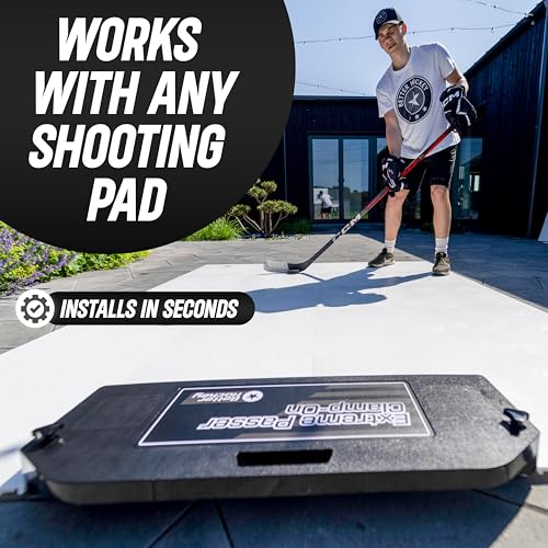Better Hockey Extreme Passer Puck Rebounder - Clamp-On Pro Professional Quality Sports Training Aid for Passing, Shooting and One Timers - 30 Inch Size