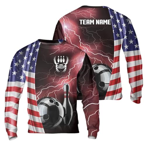 GABITA Personalized Bowling Jerseys for Men, Custom Bowling Shirts, Funny Bowling Shirts Gift for Bowler Team Player - color: A21