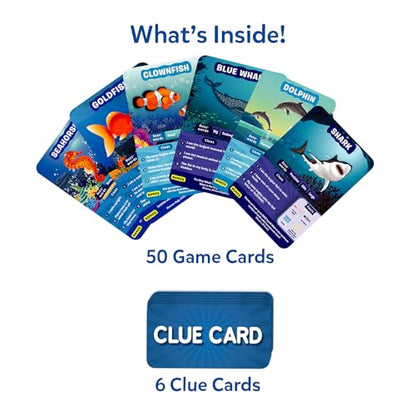 Skillmatics Guess in 10 Underwater Animals, Perfect for Boys, Girls, Kids, and Families Who Love Card Games, Toys, Board Games, Gifts for Ages 8, 9, 10 and Up - style: 9. Underwater Animals