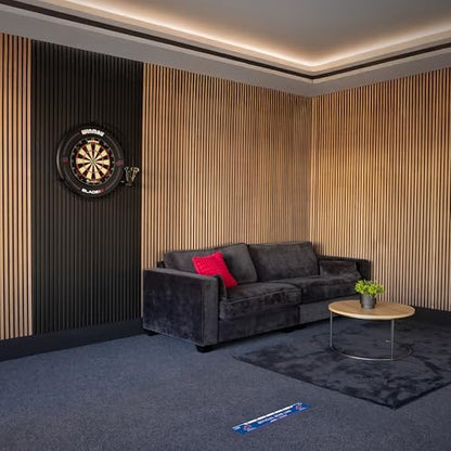 Winmau Darts Oche Line - High Visibility Throw Line Marker with Toe Markers for Consistent Stance - Self-Adhesive, Sticks to Hard Floors (Wood/Tile/Laminate) - Regulation Distance - style: PDC