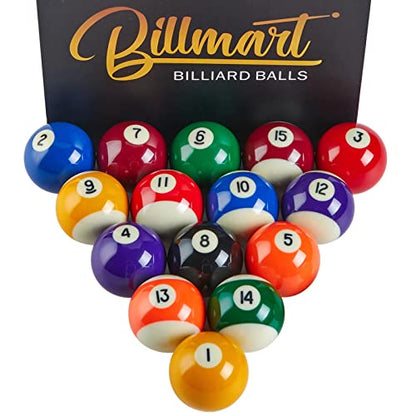Billmart Billiard Balls Set 16 Pool Table Balls - color: Deluxe