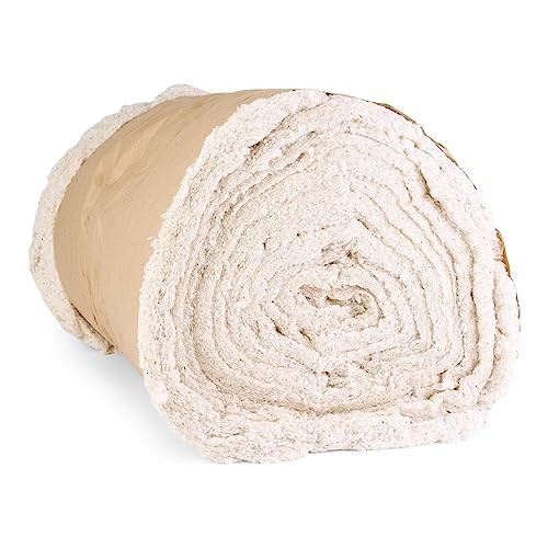 AK Trading CO. 27” Premium Cotton Upholstery Batting – High Loft 14oz Soft Batting for Quilting, Cushions, Upholstery & Stuffing – 100% Cotton, Made in USA – Off White - 1 Yard - size: 1 yard