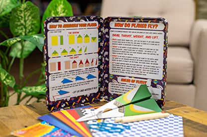 TS Shure by Bendon Slingshot Airplanes Educational Activity Tin with Stabilizer Hooks and Slingshots 50511 - style: Slingshot Airplane Activity Tin