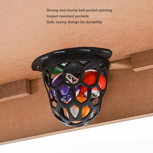 Billiards Game 51x31cm Portable Excellent Impact Resistance Large Space Pool Table 16 Billiard Balls 2 Sticks 1 Tripod Desktop Billiards for Parent Child Interaction Office