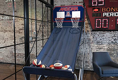 Pop-A-Shot - Home Dual Shot with NCAA Graphics l Sensor Scoring l 16 Game Modes l 7 Balls l Foldable Storage l for All NCAA Fans - style: Arizona Wildcats