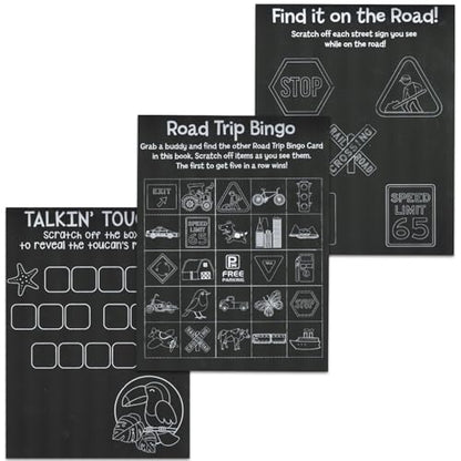 Road Trip Games for Kids - Bundle with 2 Travel Activity Activity Books Featuring Snakes and Ladders, More | Travel Activites for Kids, Boys, Girls