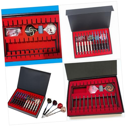 YARNOW Portable Dart Storage Case Hard Protective Holder for Accessories Compartment Design for Safe Storage Material Convenient and Easy to Use for Gamers