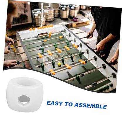 VICASKY 4pcs Foosball Table Stop Ring Positioners Tabletop Football Accessories for Goal Bar Alignment for Home and Office Games