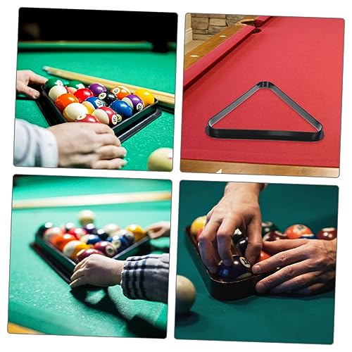 Sosoport Mini Billiard Rack Triangle for Boys and Girls Retro Style Pool Table Accessories Compact Size Billiard Triangle Frame for Pool Balls Display for Children's Games