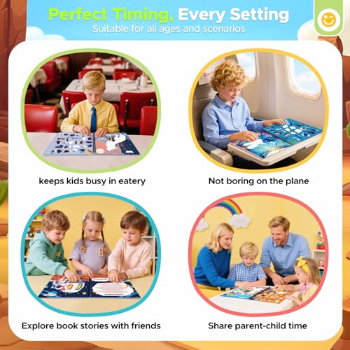4PCS Paint by Number Sticker Book - Kids Crafts & Acitivity Puzzles Book for Ages 4-10,Mess-Free Travel Toys for Road Trip & Airplane,Perfect Gifts & Basket Stuffers for Kids - color: Fierce Animals,dinosaur,vehicle,spcace