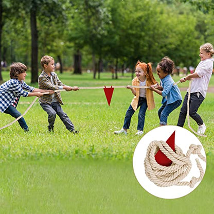 25FT Tug of War Rope for Kids & Adults - Field Day Family Reunion Games, Lawn Camping Picnic Activities, Backyard Carnival Fun for Team Building