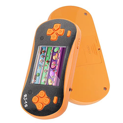 RS16 Portable Classic Game Controller - Built-in 260 Games, 2.5 inch LCD, Retro Arcade Video Game System - Children's Birthday Gift (Orange) - style: Orange
