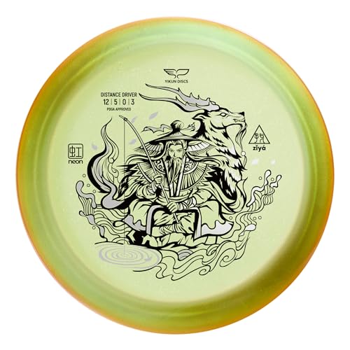 Yikun Disc Golf Ultra-Overstable Distance Driver|Pro Worlds 2025 Limited Edition|Powerful Hyzer Fade for Forehand/Backhand|Skip-Enhanced Approach Shots|PDGA Approved 170-175g - color: Green