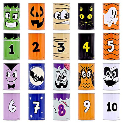 JOYIN 13 Pcs Halloween Carnival Can Bean Bag Toss Games for Kids & Adults Trick or Treat Decoration, Home Decor Party Favors Supplies, Homeschooling Backyard Game - style: Toss Game