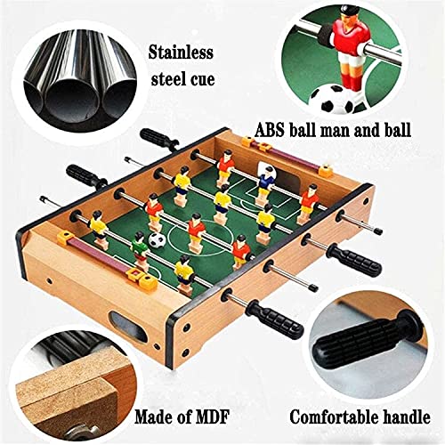 Tabletop Foosball Table- Portable Mini Table Football/Soccer Game Set with Two Balls and Score Keeper for Adults and Kids